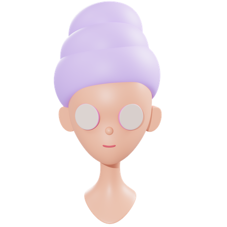 Tratamiento facial  3D Illustration