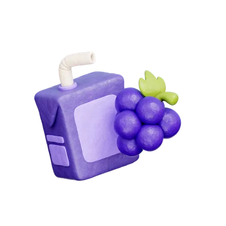 Traubensaft-Box  3D Icon