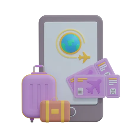 Travel App  3D Icon