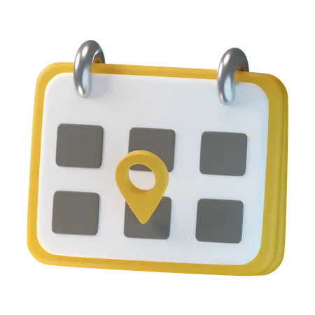 Travel Calendar  3D Icon