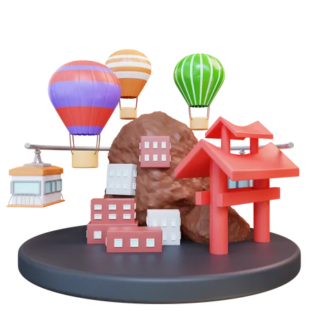 Travel Destination  3D Icon