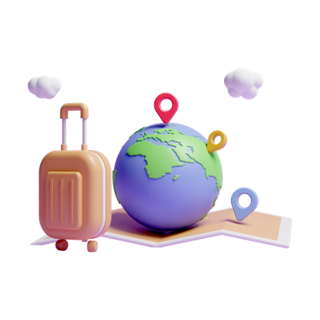 Travel Location  3D Icon