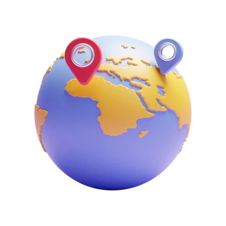 Travel Location  3D Icon