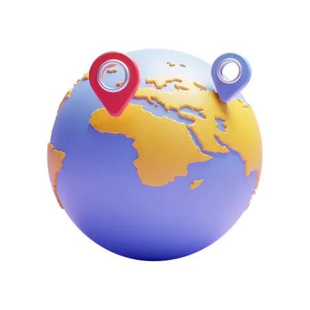 Travel Location  3D Icon