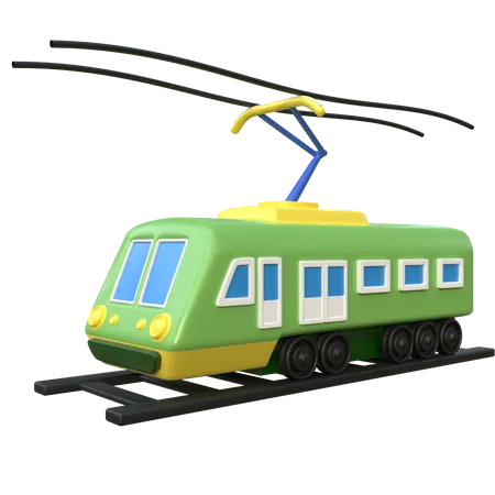 Trem elétrico  3D Icon