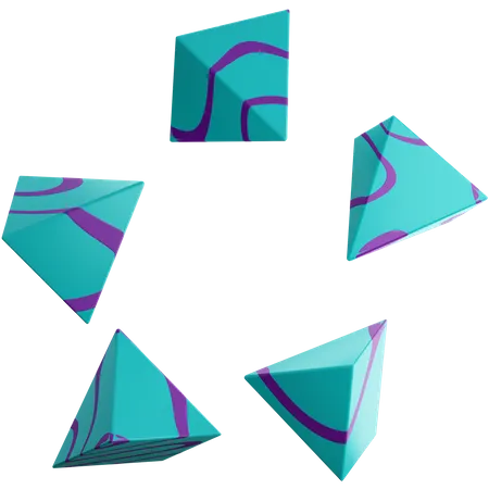 Triangle Shapes  3D Illustration