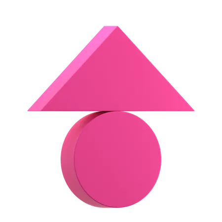 Triângulo equilibrado  3D Icon