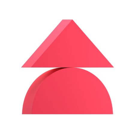 Triângulo equilibrado  3D Icon