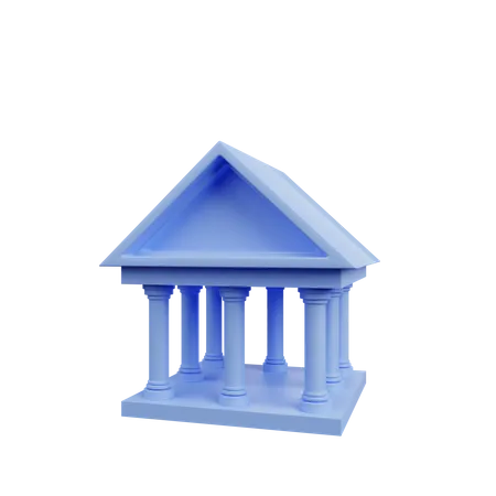 Tribunal  3D Illustration