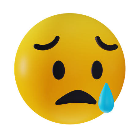 Emoji de choque triste  3D Icon