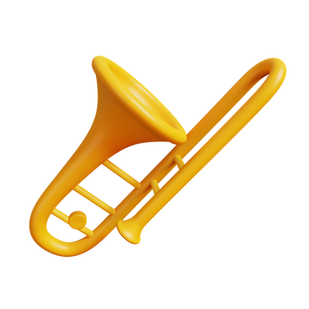 Trombone  3D Illustration