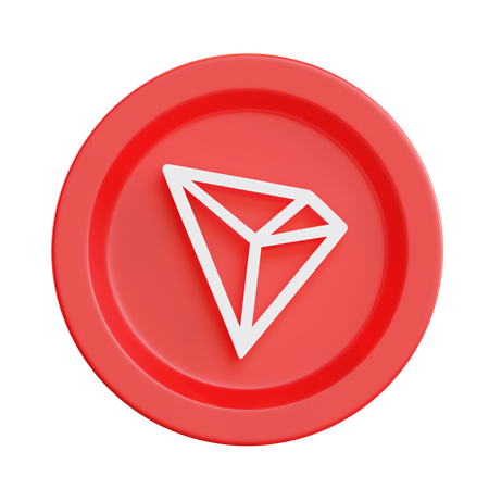 Criptomoneda tron trx  3D Illustration