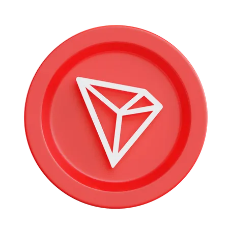 Criptomoneda tron trx  3D Illustration