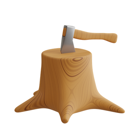 Tronc d'arbre  3D Icon