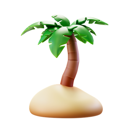 Tropical Tree  3D Illustration