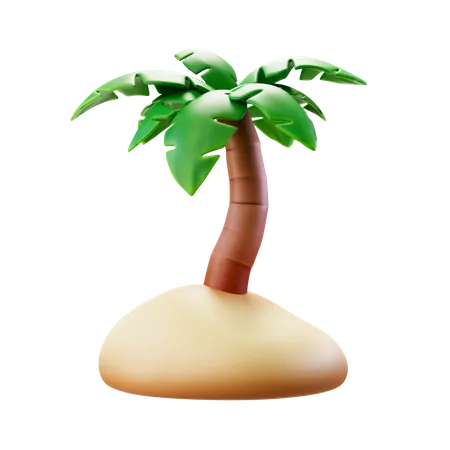 Tropical Tree  3D Illustration