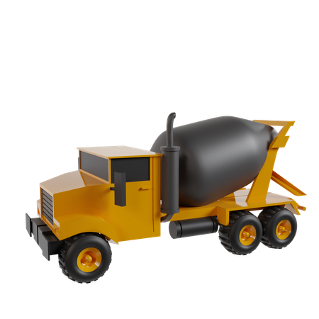 Truck Mixer  3D Icon