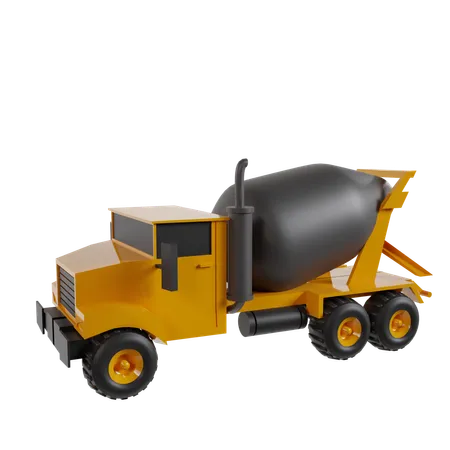 Truck Mixer  3D Icon