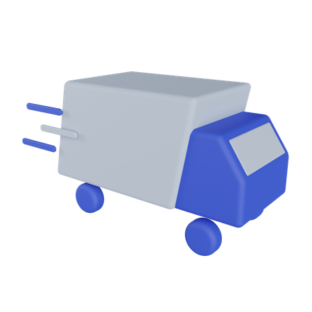 Truck Shipping  3D Illustration