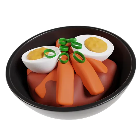 Tteokbokki  3D Icon