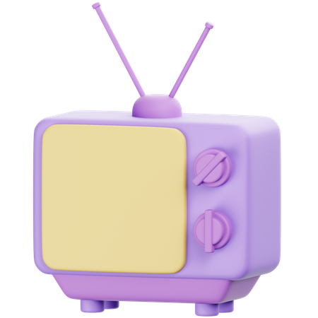 Televisão antiga  3D Icon