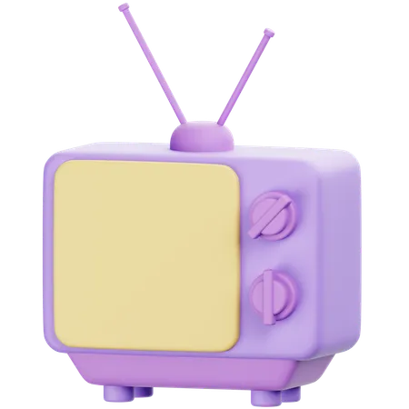 Televisão antiga  3D Icon