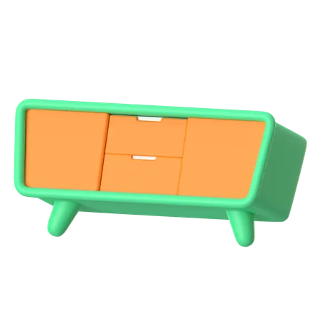 Tv Table  3D Icon