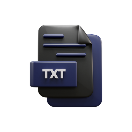 Txt File  3D Icon