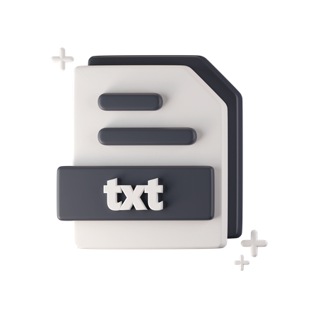 Txt File  3D Icon