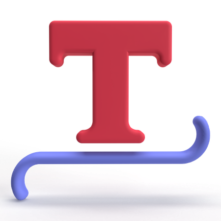 Type Tool  3D Icon