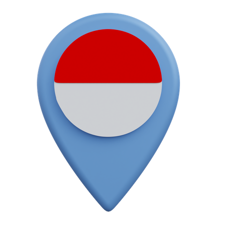 Ubicación indonesia  3D Icon