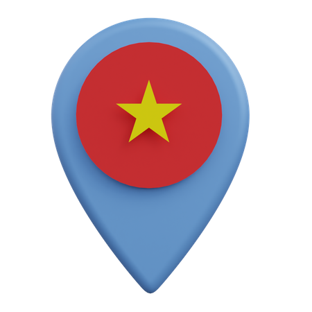 Ubicación vietnam  3D Icon