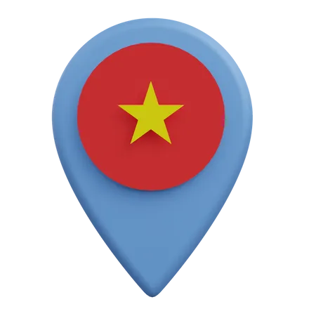 Ubicación vietnam  3D Icon