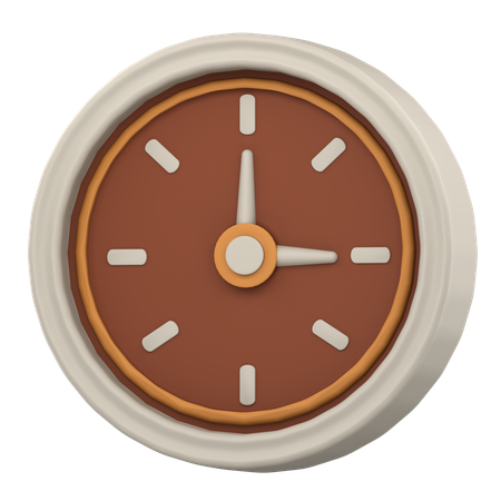 Uhr  3D Icon