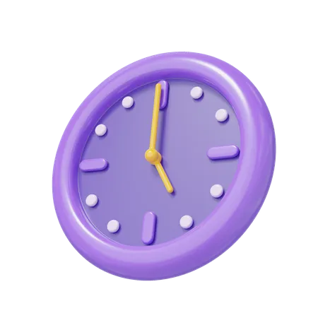 Uhr  3D Icon