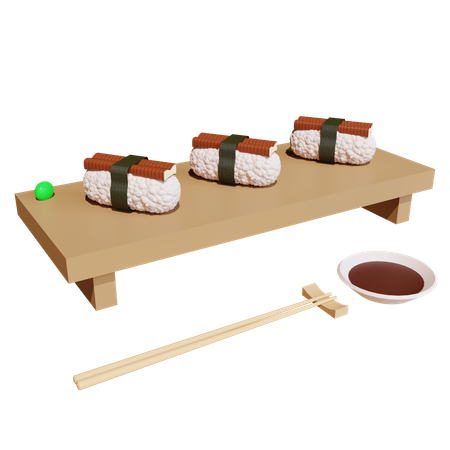 Unagi Sushi  3D Icon