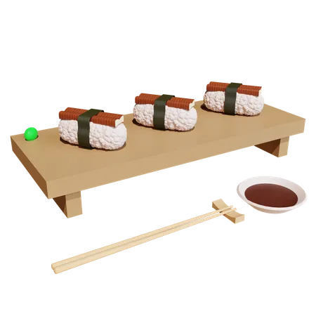 Unagi Sushi  3D Icon