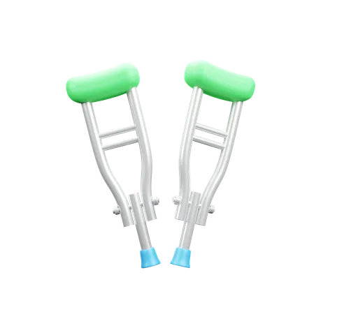 Underarm Crutches  3D Icon