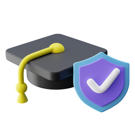 University Education Insurance  3D Icon