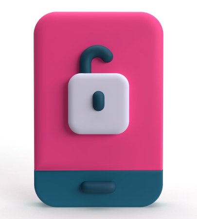 Unlock Mobile  3D Icon