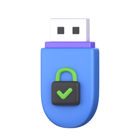 USB-Laufwerksicherheit  3D Icon