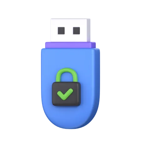 USB-Laufwerksicherheit  3D Icon