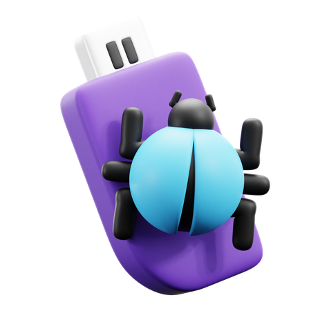 Usb Virus  3D Icon