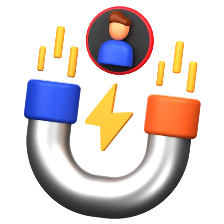 User Attraction  3D Icon