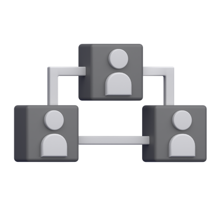 User Hierarchy  3D Icon