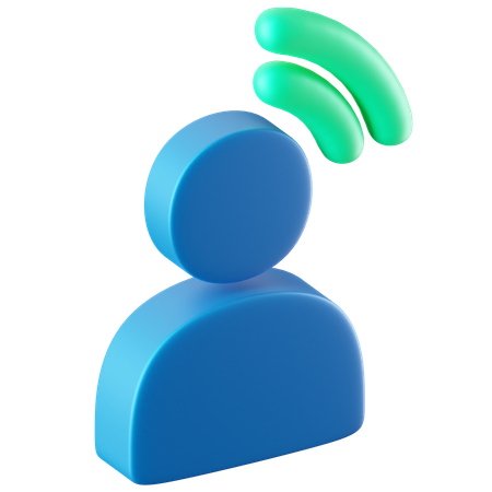 User Wifi  3D Icon