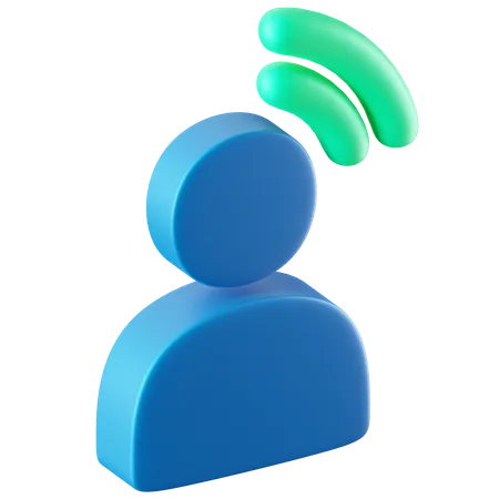 User Wifi  3D Icon