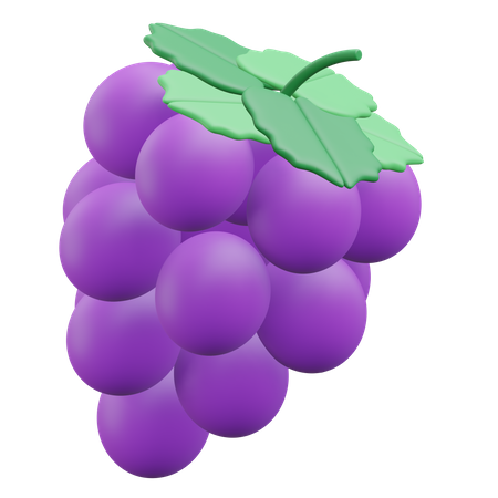 Uvas  3D Icon