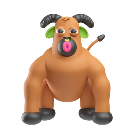 Monstruo vaca  3D Icon