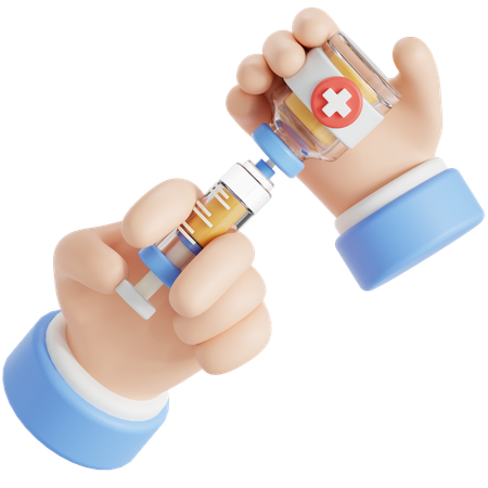 Vaccination  3D Icon